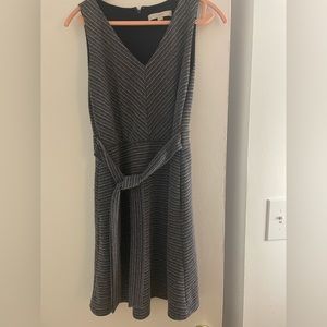 Loft tie-front dress with pockets